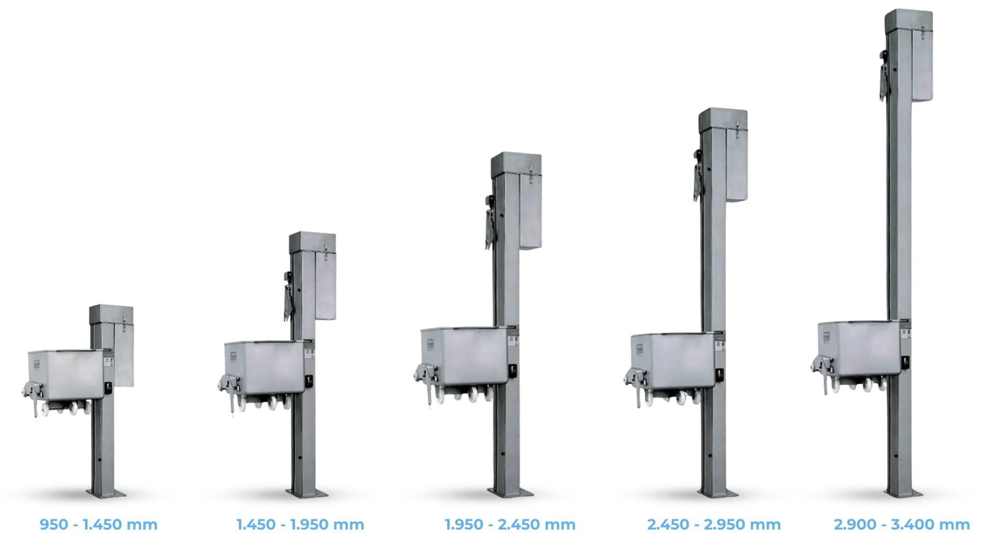Gama elevadores de columna para depósitos - Roser Group 